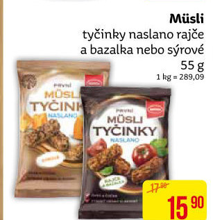 Müsli tyčinky naslano Semix