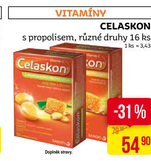 Pastilky Vitamín C Celaskon