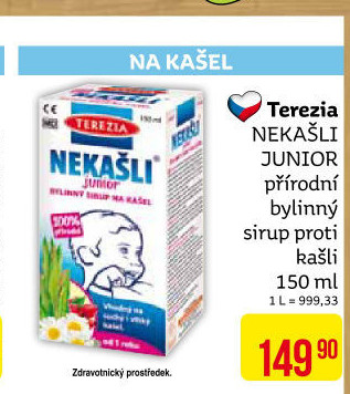 Sirup pro děti proti kašli Nekašli Junior Terezia