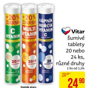 Šumivé tablety Vitar