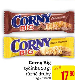 Tyčinka cereální BIG Corny