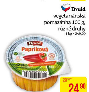 Vegetariánská pomazánka Druid
