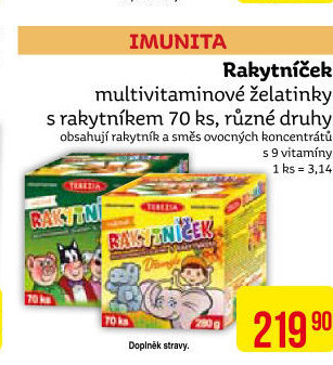 Vitamíny pro děti Rakytníček Terezia