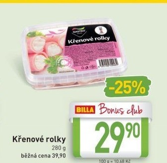 Křenové rolky Gastro