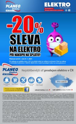 akční leták Planeo Elektro 25.1.2021-27.1.2021