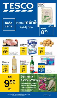 akční leták Tesco 27.1.2021-2.2.2021