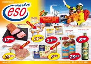 akční leták ESO MARKET 27.1.2021-7.2.2021