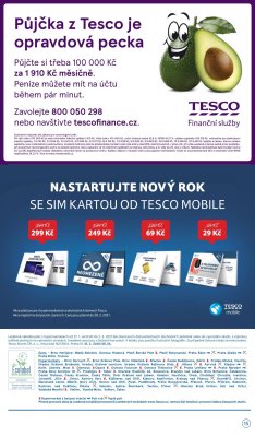 akční leták Tesco 27.1.2021-2.2.2021