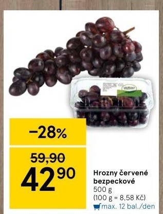 Hrozny červené bezsemenné