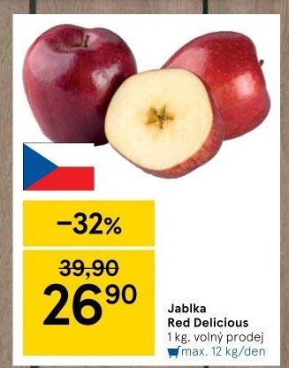 Jablka Red Delicious