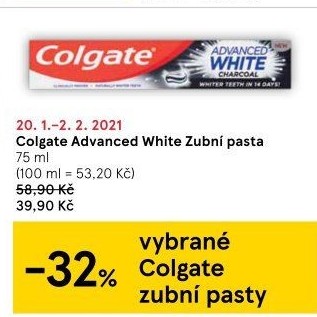 Pasta na zuby Advanced White Colgate