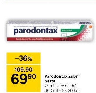 Pasty na zuby Parodontax