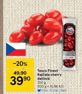 Rajčata cherry Tesco Finest