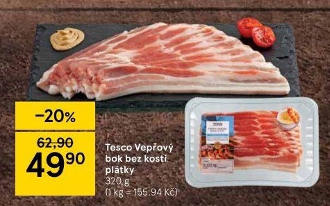 Vepřový bok bez kosti Tesco