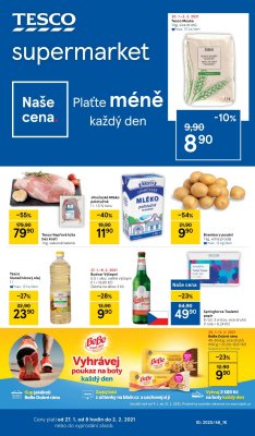 akční leták Tesco 27.1.2021-2.2.2021