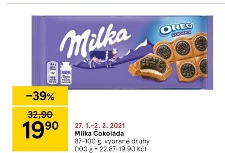 Čokoláda Milka
