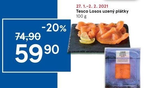 Losos uzený Tesco