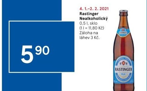 Nealkoholické pivo Free Rastinger