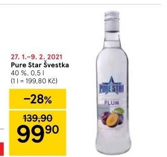 Pálenka Plum Pure Star