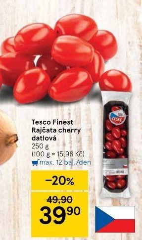 Rajčata cherry Tesco Finest
