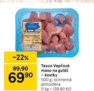 Vepřové maso na guláš Tesco