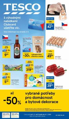 akční leták Tesco 3.2.2021-9.2.2021