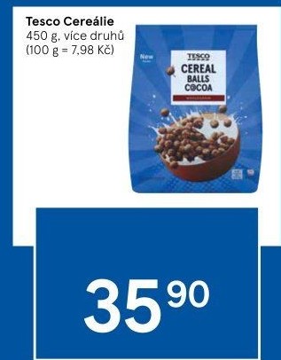 Cereálie Tesco