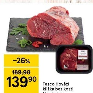 Hovězí kližka bez kosti Tesco