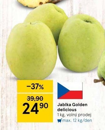 Jablka Golden Delicious