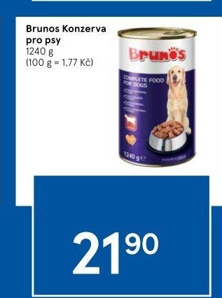 Konzerva pro psy Brunos