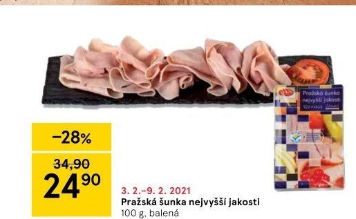 Šunka pražská nejvyšší jakosti LE&amp