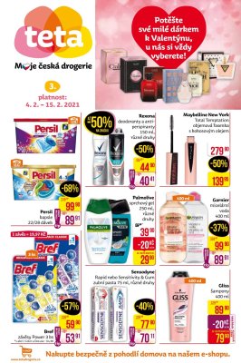 akční leták Teta drogerie 4.2.2021-15.2.2021
