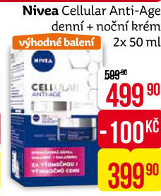 Balení krém denní a noční omlazující Anti-age Cellular Nivea