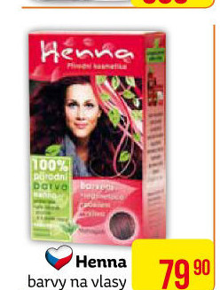 Barva na vlasy Henna