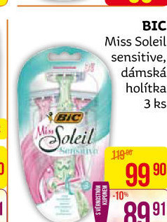 Holítka jednorázová dámská Sensitive Miss Soleil Bic