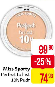 Pudr Perfect To Last 10H Miss Sporty