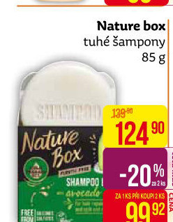 Šampon tuhý Nature box