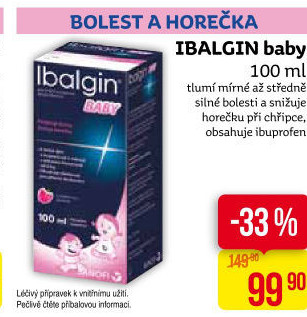 Sirup pro děti Ibalgin Baby