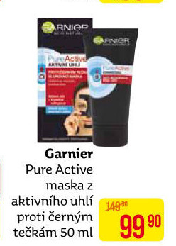 Slupovací maska s černým uhlím Pure Active Garnier