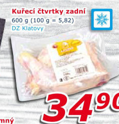 Kuřecí čtvrtky mražené DZ Klatovy