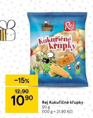 Kukuřičné křupky Rej