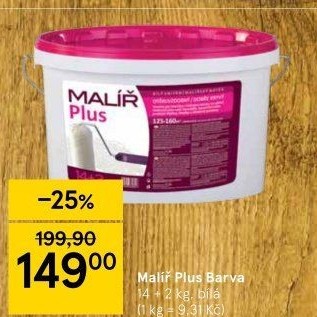 Malířský nátěr Malíř Plus