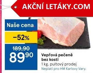 Vepřová pečeně bez kosti