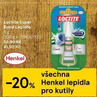 Vteřinové lepidlo Super Bond Loctite