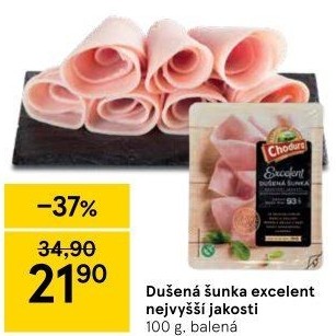 Dušená šunka nejvyšší jakosti Excelent Beskydské uzeniny Chodura