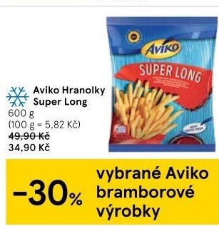 Hranolky mražené Super Long Aviko