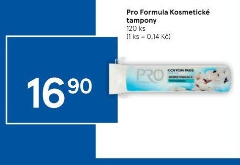 Odličovací tampony Pro Formula Tesco