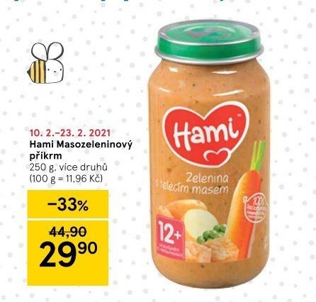 Příkrm masozeleninový Hami