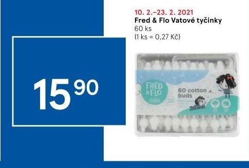 Vatové tyčinky dětské Fred&amp