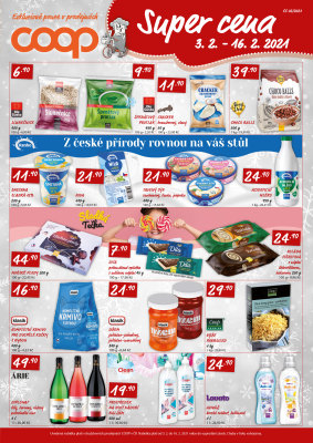akční leták COOP 3.2.2021-16.2.2021